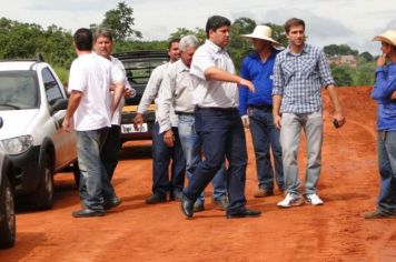 Foto - Primeira visita a obras em andamento.