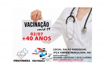 CALENDÁRIO DE VACINAÇÃO CONTRA COVID-19 - 02/07