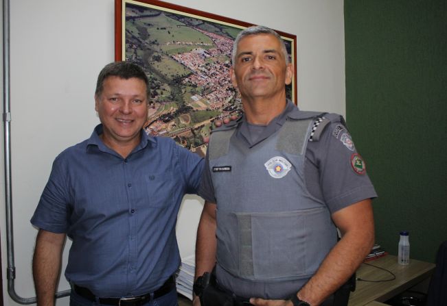 NOVO COMANDANTE DA POLÍCIA MILITAR VISITA PREFEITO DE PIRATININGA