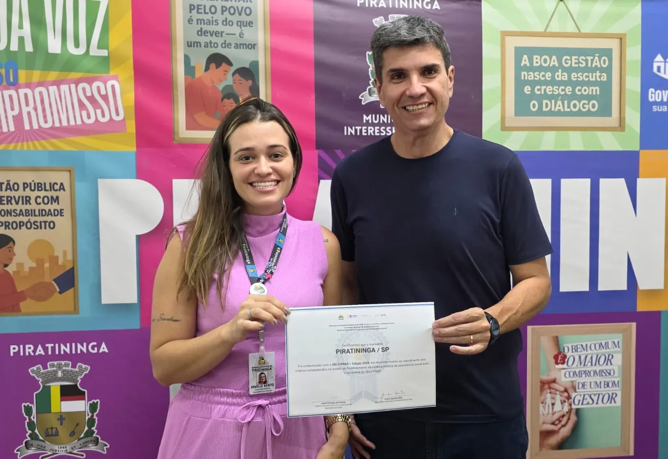 PIRATININGA CONQUISTA SELO DE QUALIDADE DA GESTÃO DA ASSISTÊNCIA SOCIAL 