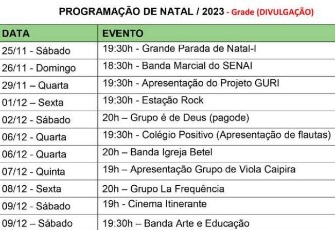 NATAL ILUMINADO 2023!