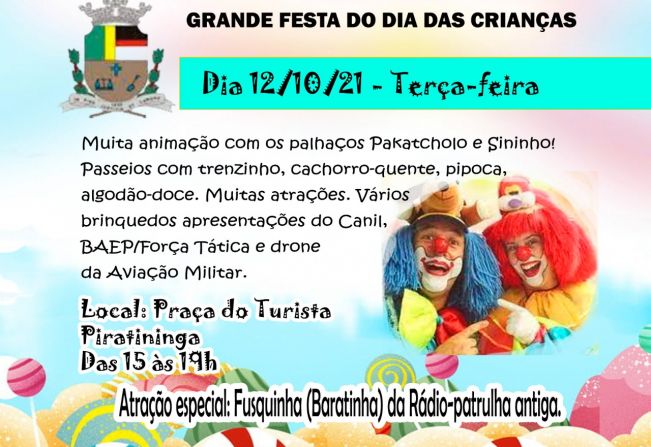 FESTA DO DIA DAS CRIANÇAS