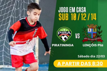 PIRATININGA SEDIA TRÊS JOGOS DA LIGA REGIONAL DE FUTSAL