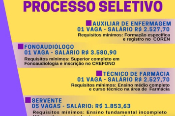 ABERTURA DE PROCESSO SELETIVO