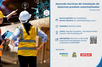 CURSO GRATUITO DE AUTOMAÇÃO PREDIAL E SISTEMAS INTELIGENTES