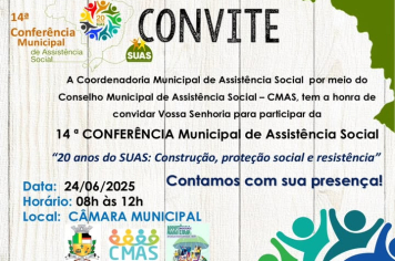 PIRATININGA PROMOVE 14ª CONFERÊNCIA MUNICIPAL DE ASSISTÊNCIA SOCIAL