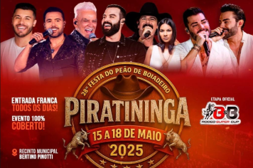 COMEÇA NESTA QUINTA A TRADICIONAL FESTA DO PEÃO DE PIRATININGA