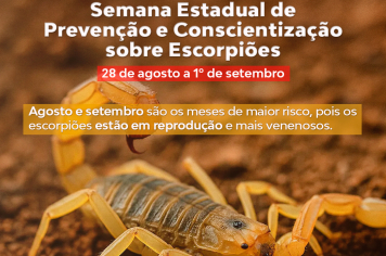 SEMANA ESTADUAL DE ENFRENTAMENTO AO ESCORPIÃO