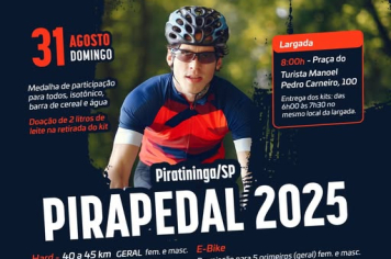 VEM AÍ O PIRAPEDAL 2025
