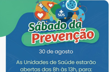 SÁBADO É DIA DE CUIDAR DE VOCÊ E DA SUA FAMÍLIA!