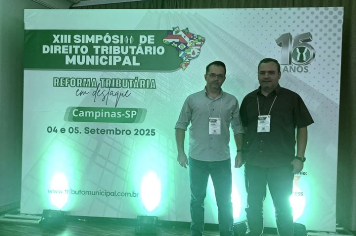 Representantes de Piratininga participam do XIII Simpósio de Direito Tributário Municipal