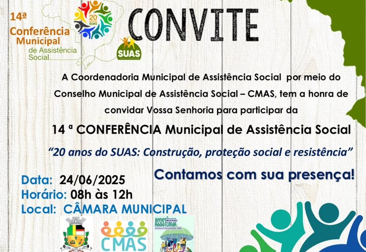PIRATININGA PROMOVE 14ª CONFERÊNCIA MUNICIPAL DE ASSISTÊNCIA SOCIAL